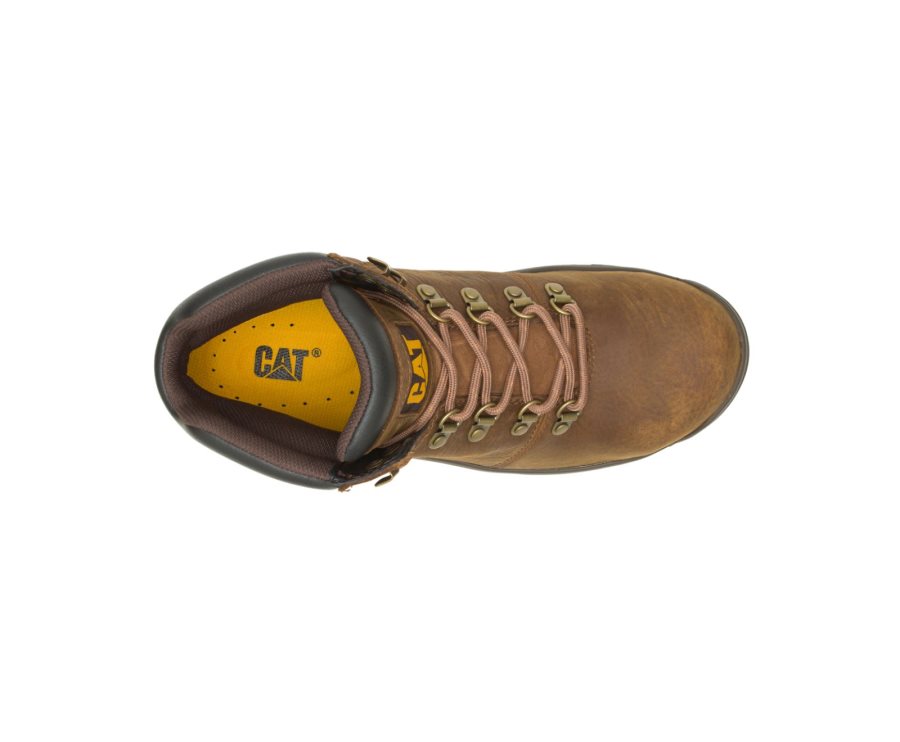 Caterpillar CAT Charge Waterdichte Alloy Neus Werklaarzen Heren Bruin | CAT-027EC