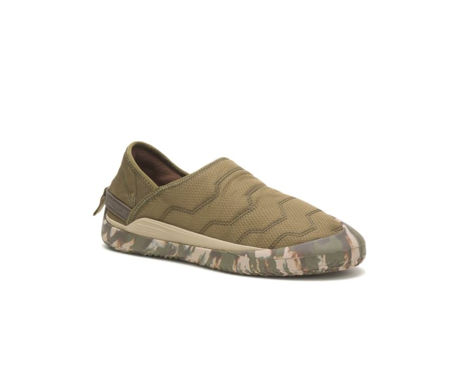 Caterpillar CAT Crossover Slip On Vrijetijdsschoenen Dames Donkerolijfgroen | CAT-766KO