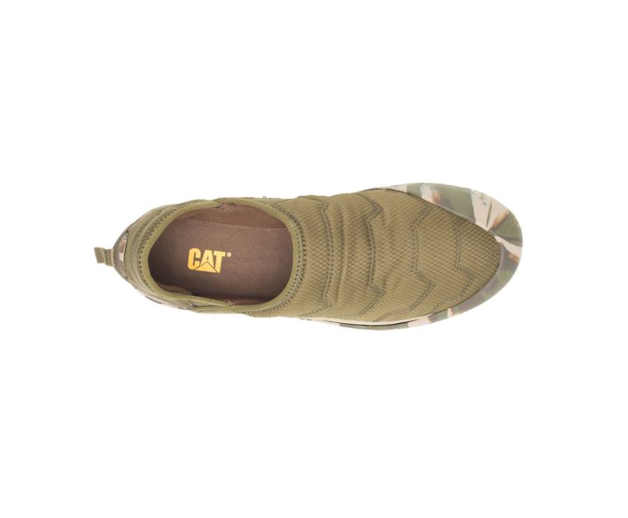 Caterpillar CAT Crossover Slip On Vrijetijdsschoenen Dames Donkerolijfgroen | CAT-766KO