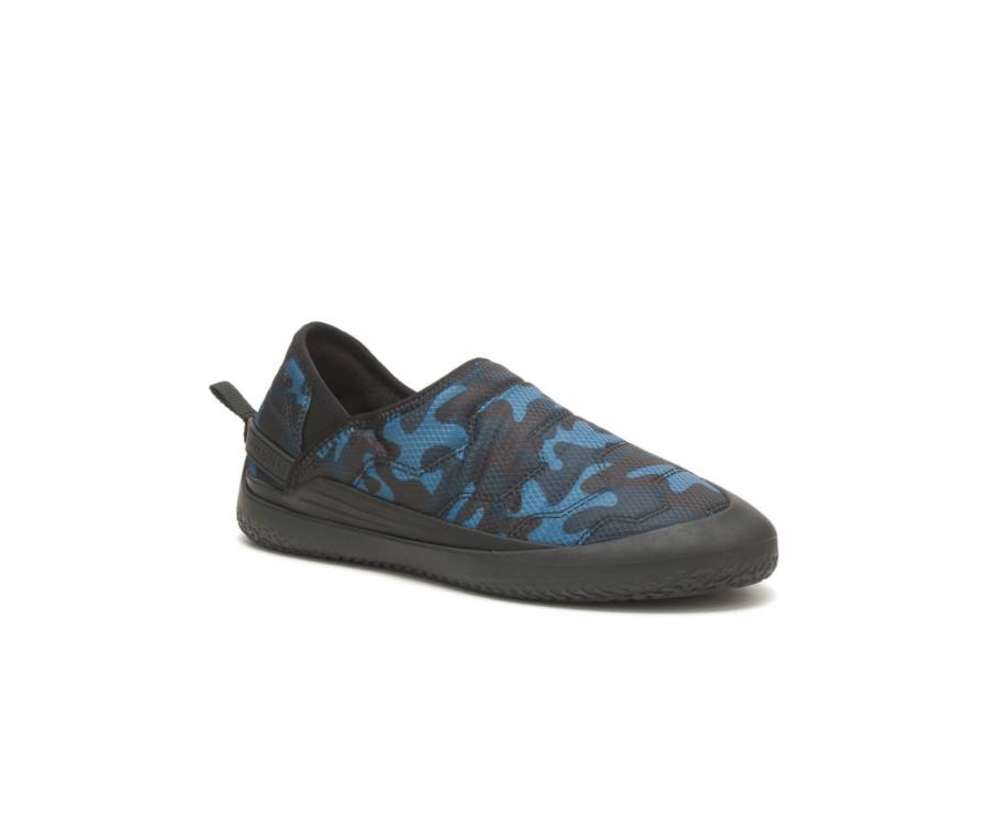 Caterpillar CAT Crossover Slip On Vrijetijdsschoenen Heren Blauw Camo | CAT-838KO