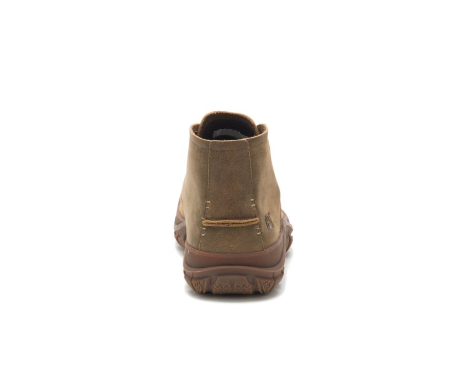 Caterpillar CAT Fused Tri Mid Boot Leren Laarzen Heren Bruin Groen | CAT-314PN