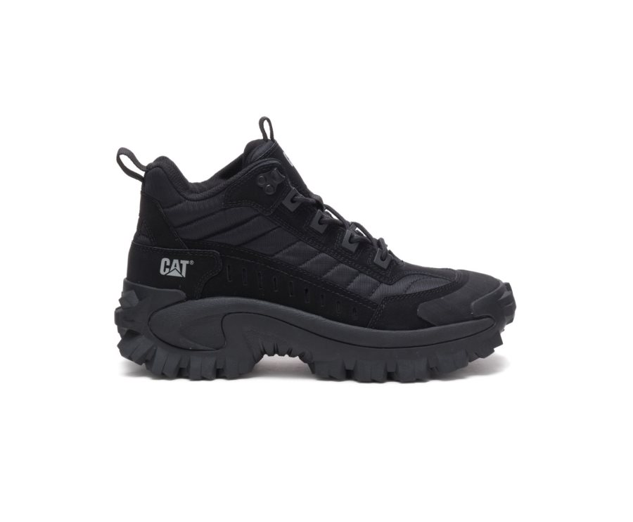 Caterpillar CAT Intruder Mid Sneakers Heren Zwart | CAT-109NO