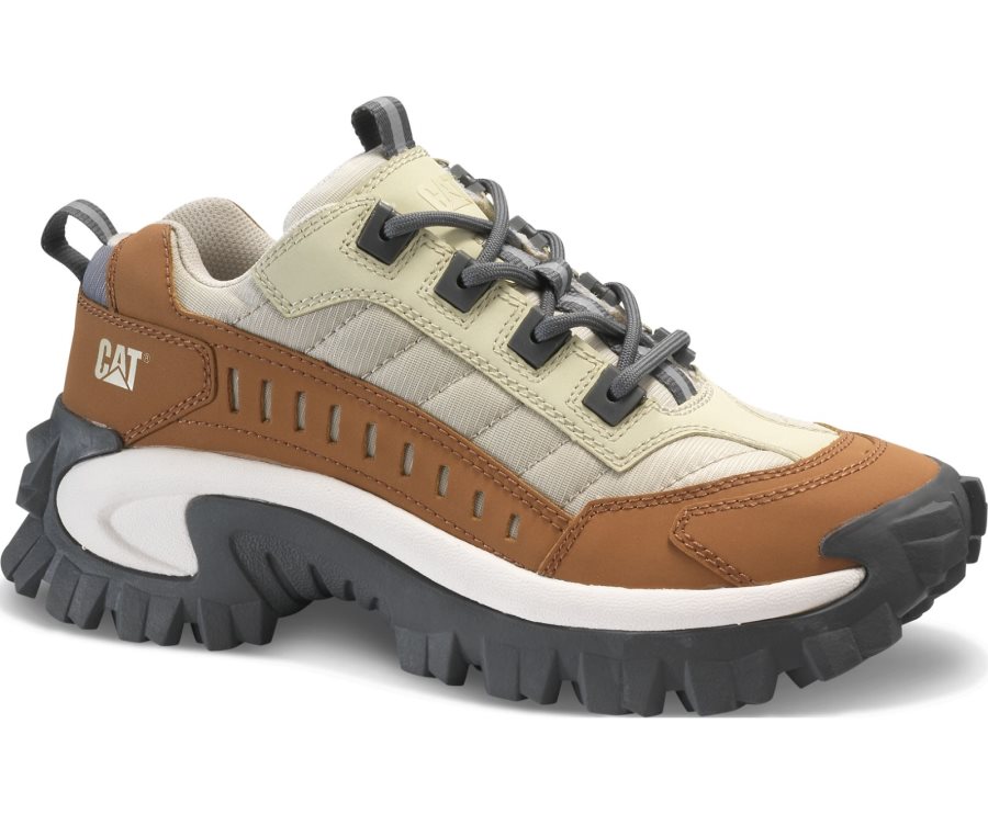 Caterpillar CAT Intruder Shoe Vrijetijdsschoenen Heren Bruin Beige | CAT-183YQ