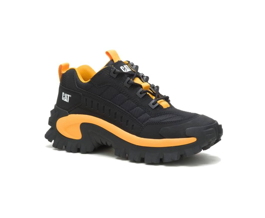 Caterpillar CAT Intruder Shoe Vrijetijdsschoenen Dames Zwart Geel | CAT-758KO