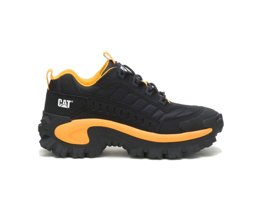 Caterpillar CAT Intruder Shoe Vrijetijdsschoenen Dames Zwart Geel | CAT-758KO