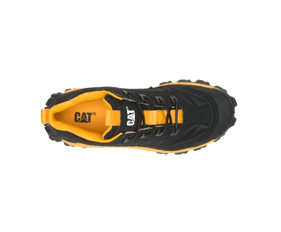 Caterpillar CAT Intruder Shoe Vrijetijdsschoenen Heren Zwart Geel | CAT-821KO