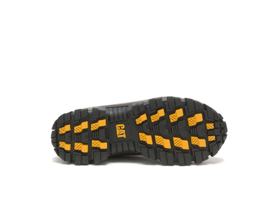 Caterpillar CAT Invader Steel Neus Werkschoenen Heren Donkerbruin | CAT-637UT