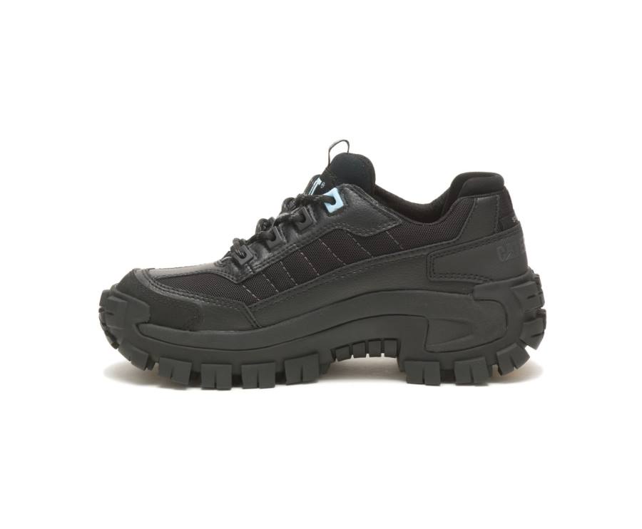 Caterpillar CAT Invader Steel Neus Werkschoenen Dames Zwart Lichtblauw | CAT-746KO