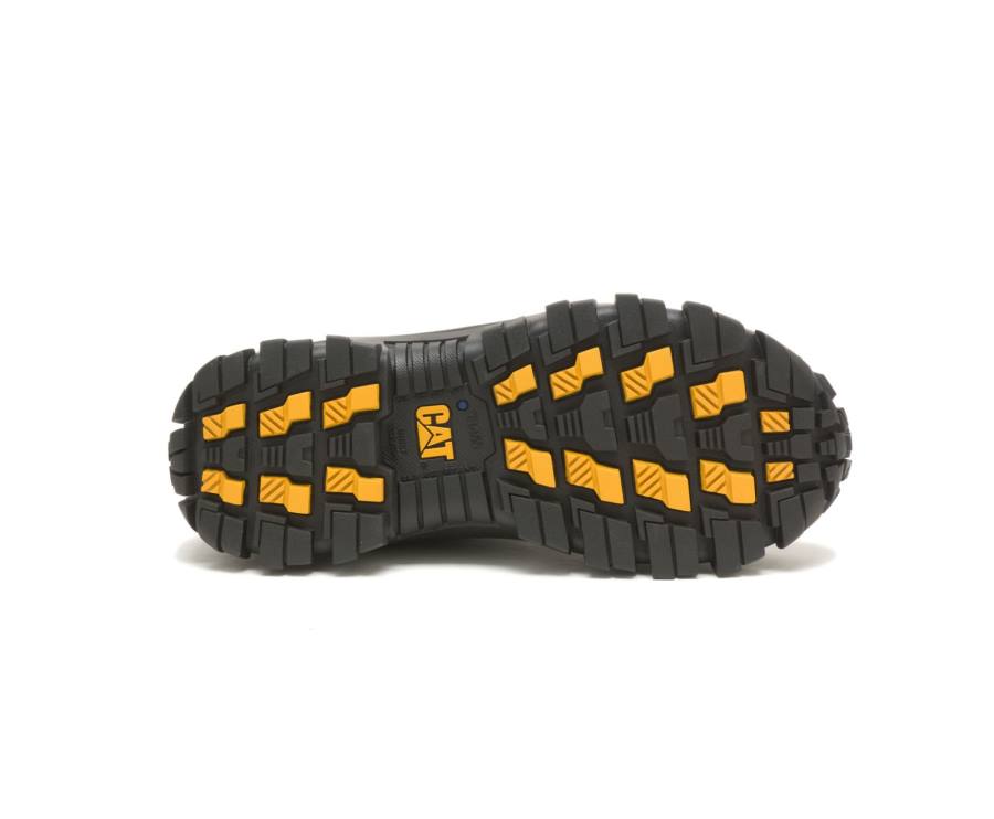 Caterpillar CAT Invader Steel Neus Werkschoenen Dames Zwart Lichtblauw | CAT-746KO