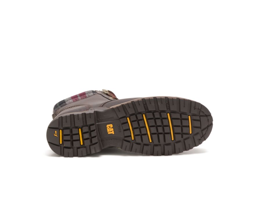 Caterpillar CAT Kenzie Steel Neus Werklaarzen Dames Chocola | CAT-238FY