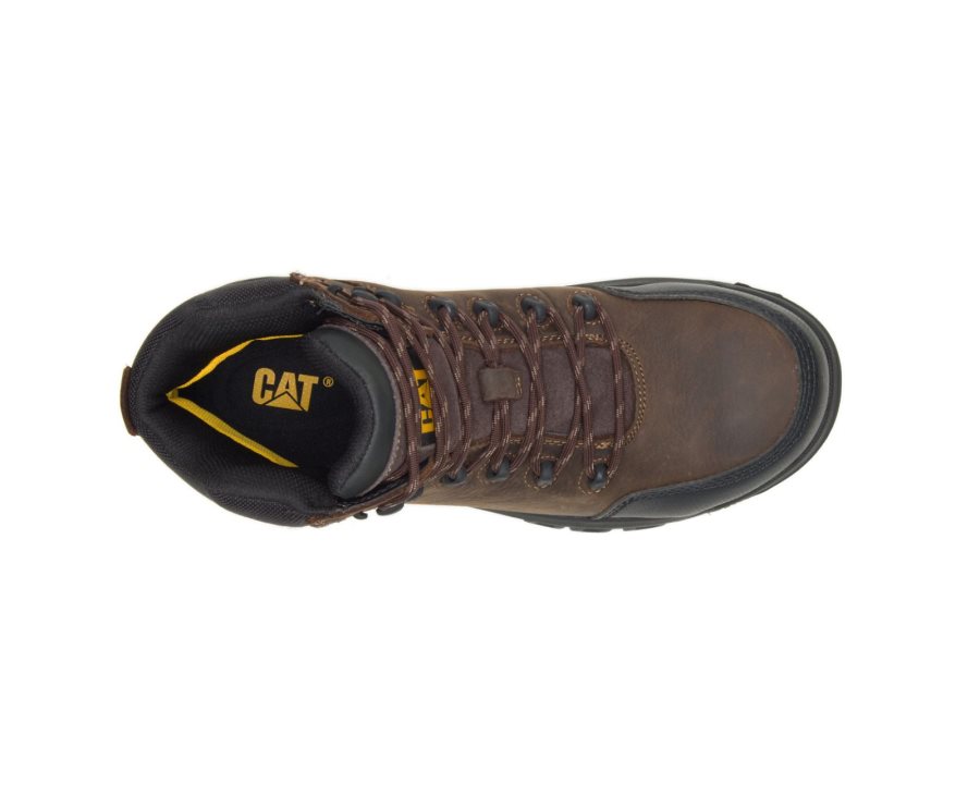 Caterpillar CAT Resorption Waterdichte Composite Neus Werklaarzen Heren Bruin | CAT-621JO