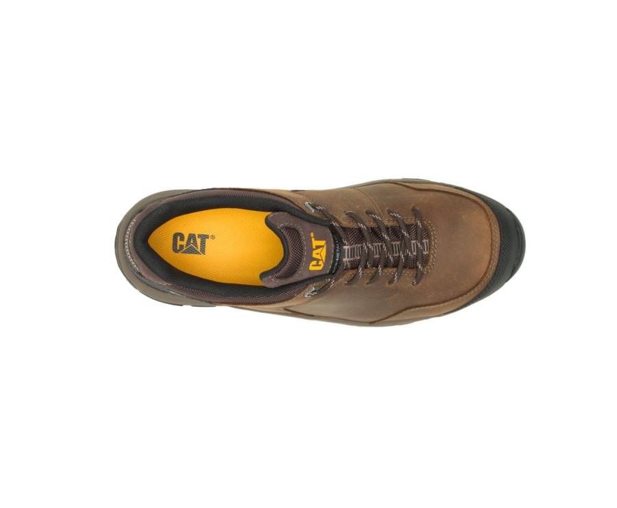 Caterpillar CAT Streamline 2.0 Leren Composite Neus Werkschoenen Heren Bruin | CAT-813KO