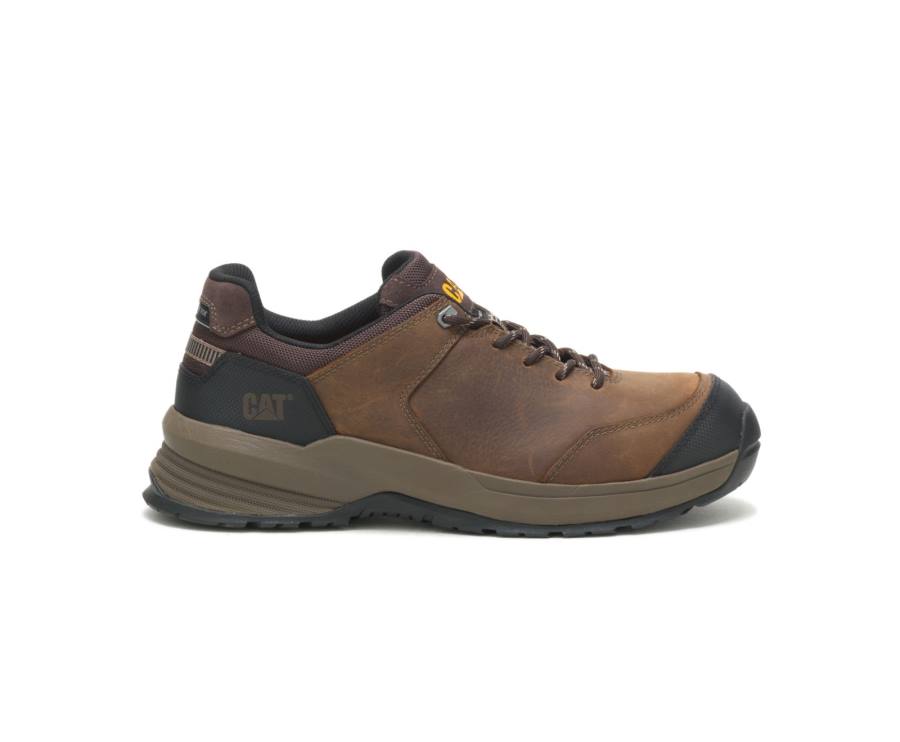 Caterpillar CAT Streamline 2.0 Leren Composite Neus Werkschoenen Heren Bruin | CAT-813KO