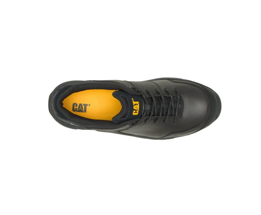 Caterpillar CAT Streamline 2.0 Leren Composite Neus Werkschoenen Heren Zwart | CAT-814KO