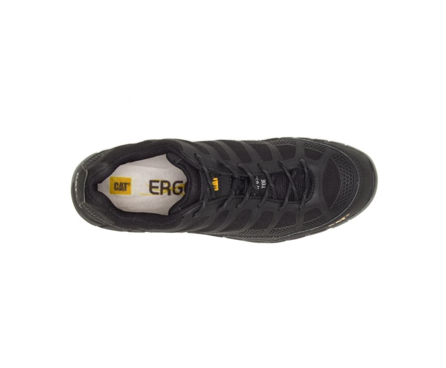 Caterpillar CAT Streamline Composite Neus Sneakers Heren Zwart Zwart | CAT-610FN