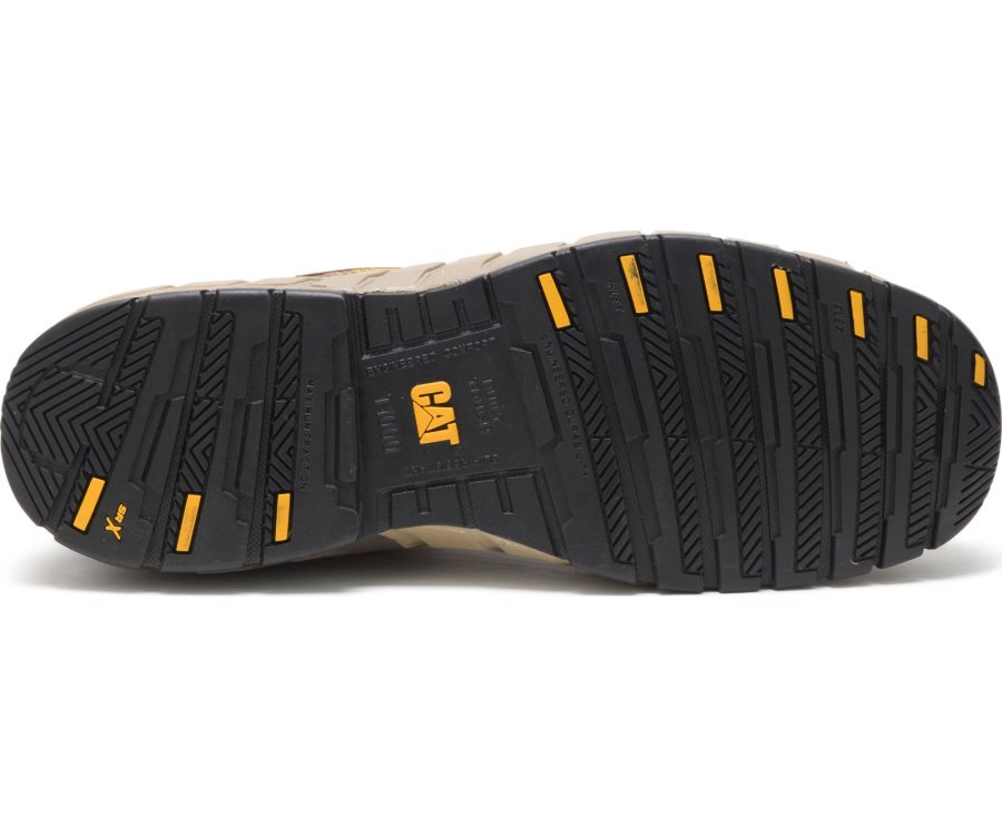 Caterpillar CAT Streamline Leren Composite Neus Sneakers Heren Bruin | CAT-105KV