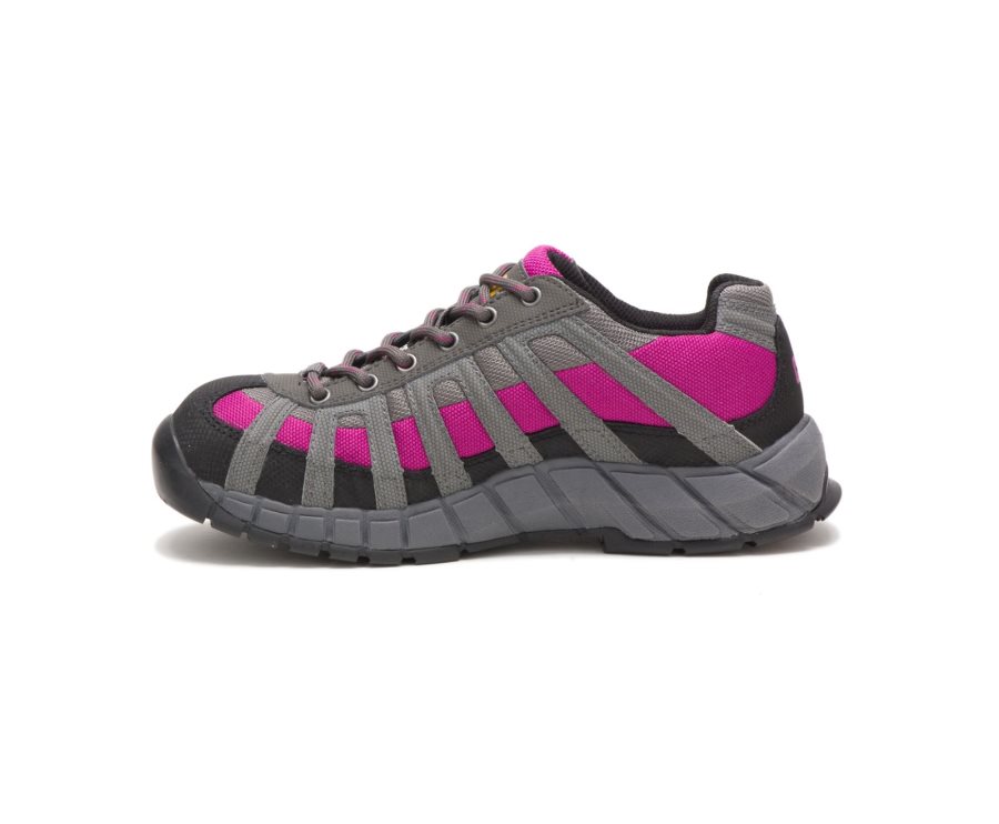 Caterpillar CAT Switch Steel Neus Werkschoenen Dames Diepgrijs Roze | CAT-935DT