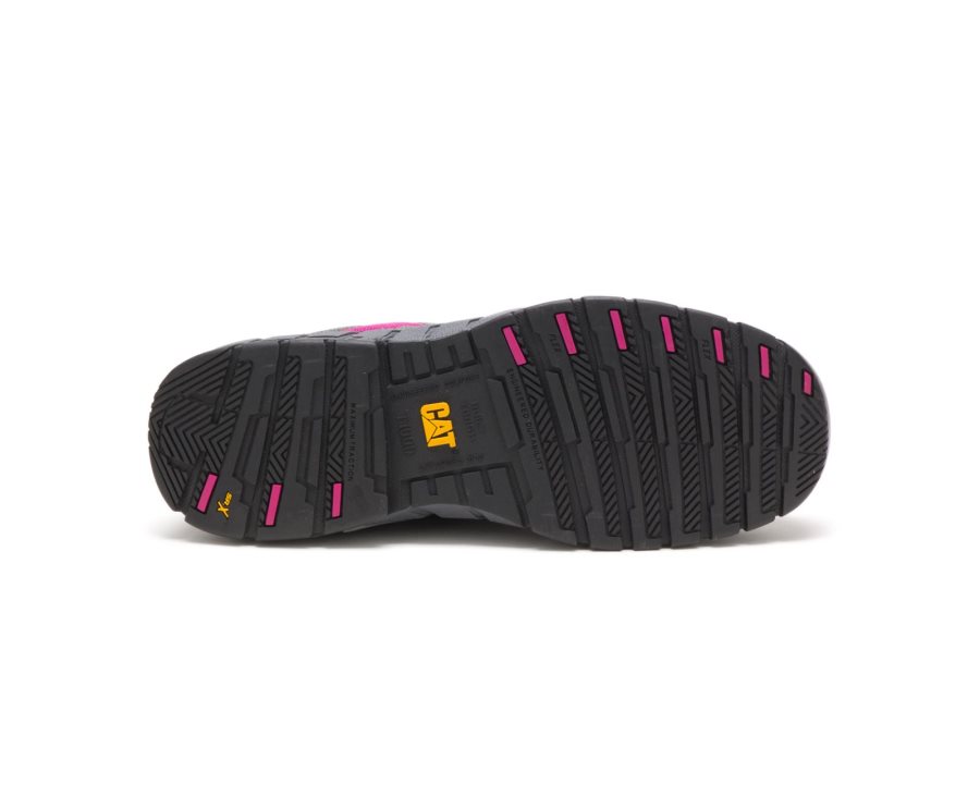 Caterpillar CAT Switch Steel Neus Werkschoenen Dames Diepgrijs Roze | CAT-935DT