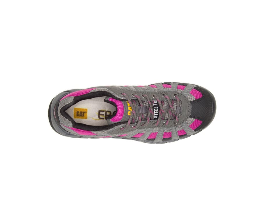 Caterpillar CAT Switch Steel Neus Werkschoenen Dames Diepgrijs Roze | CAT-935DT