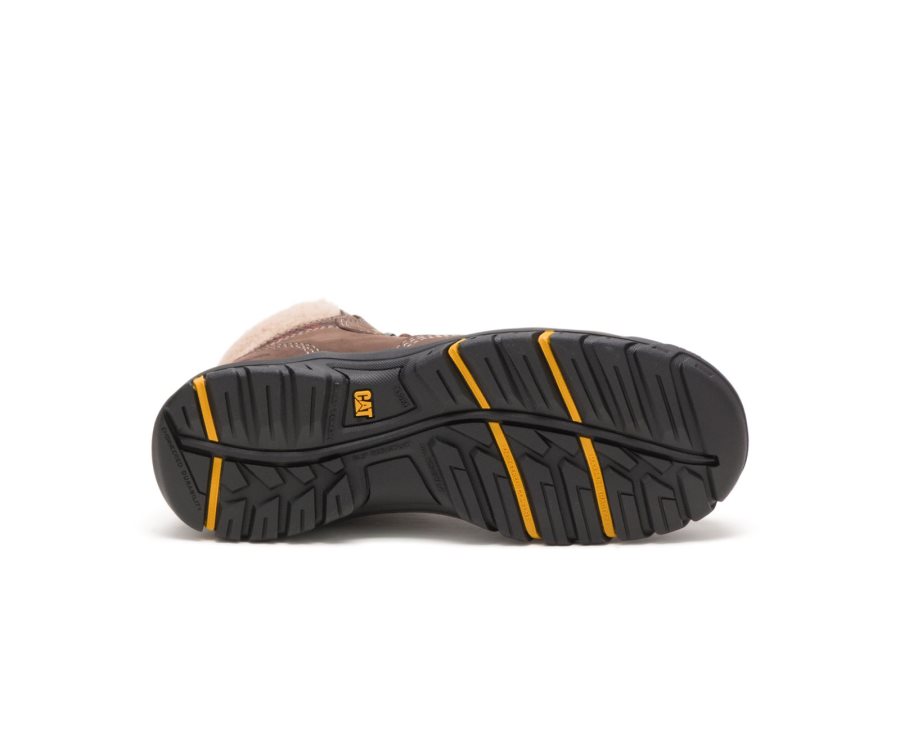 Caterpillar CAT Tess Steel Neus Werklaarzen Dames Chocola | CAT-319LQ