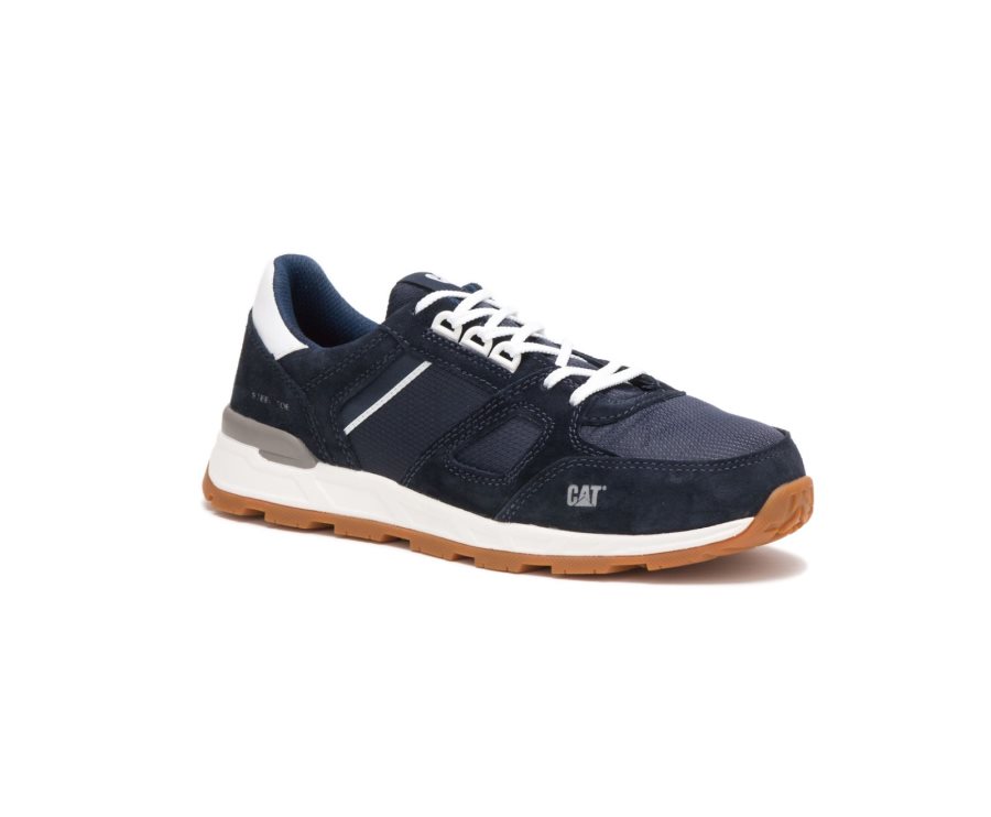 Caterpillar CAT Woodward Steel Neus Sneakers Heren Blauw | CAT-450YG